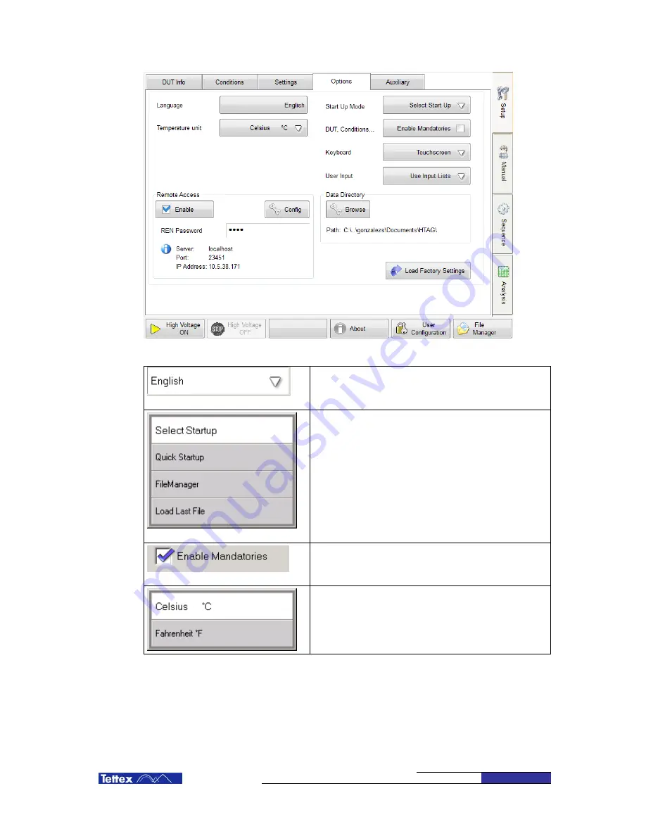 Tettex MIDAS 2881 Operating Instructions Manual Download Page 61