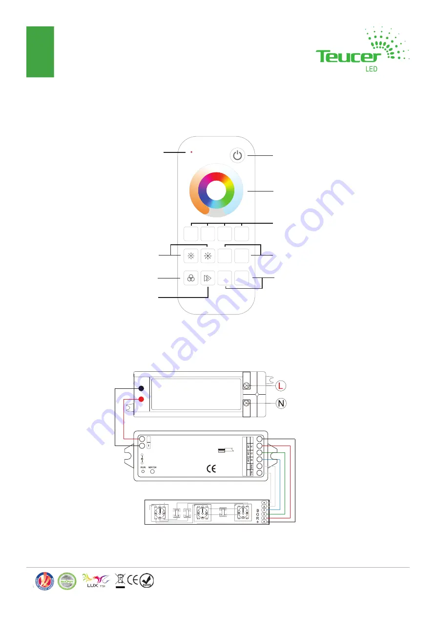 TEUCER LR-4RGBCCT Скачать руководство пользователя страница 2