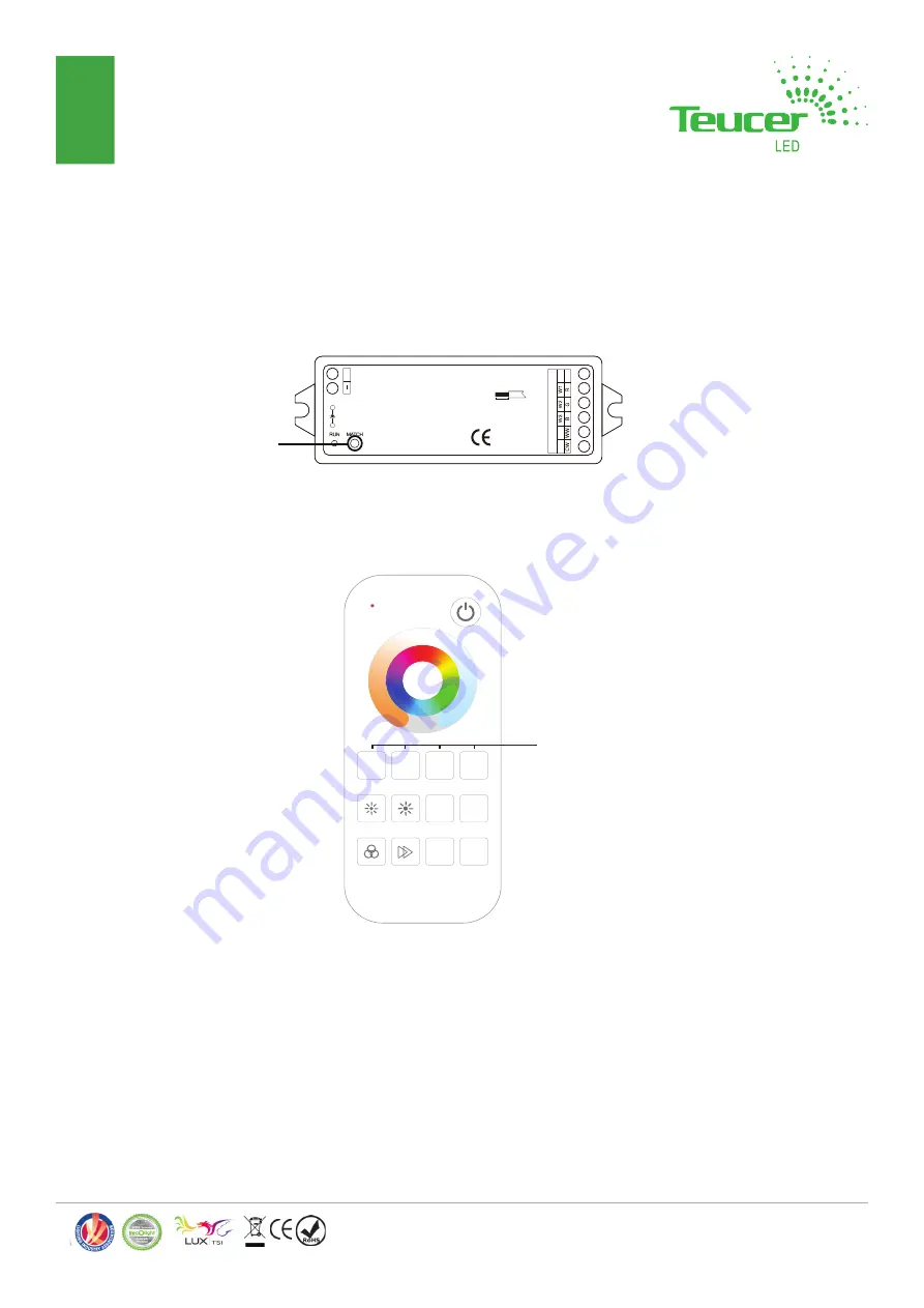 TEUCER LR-4RGBCCT Quick User Manual Download Page 3