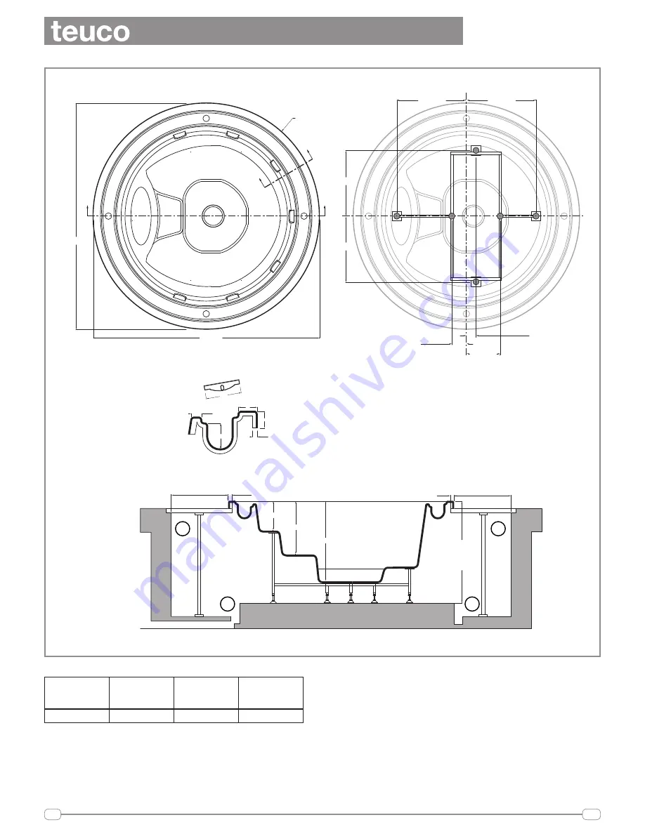 Teuco C22F Pre-Installation Card Download Page 1