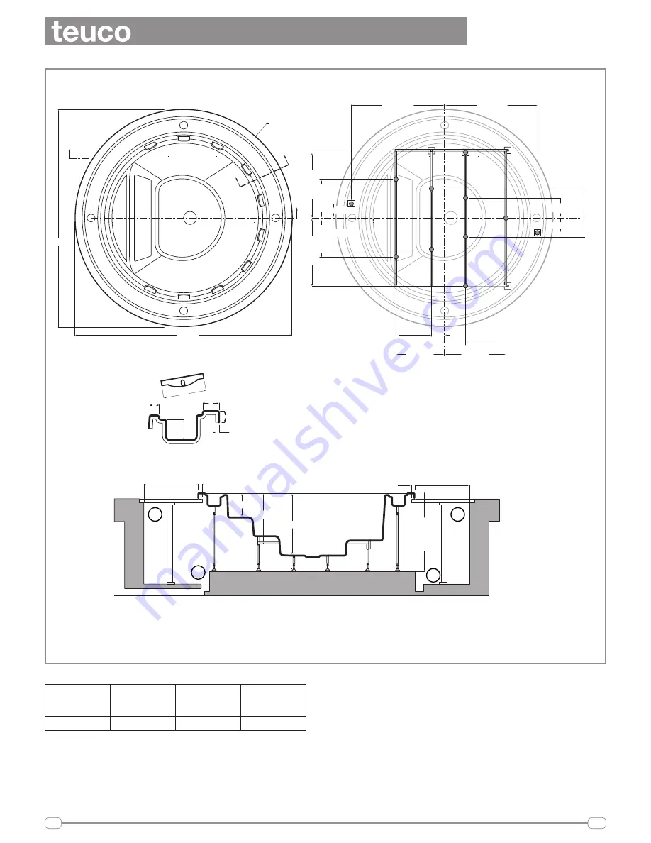 Teuco C30F Pre-Installation Card Download Page 1