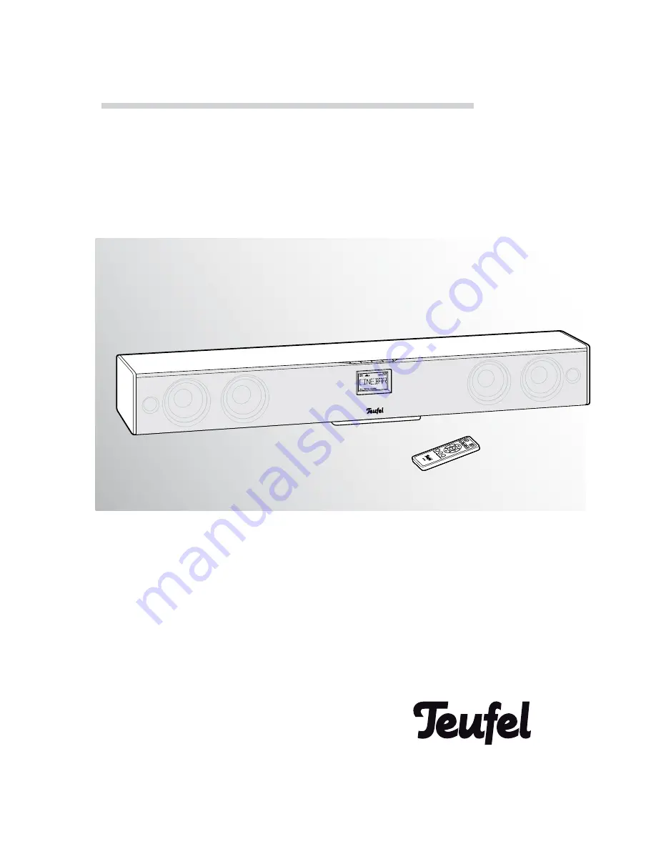 Teufel cinebar 21 mk2 Technical Description And Operating Instructions Download Page 1