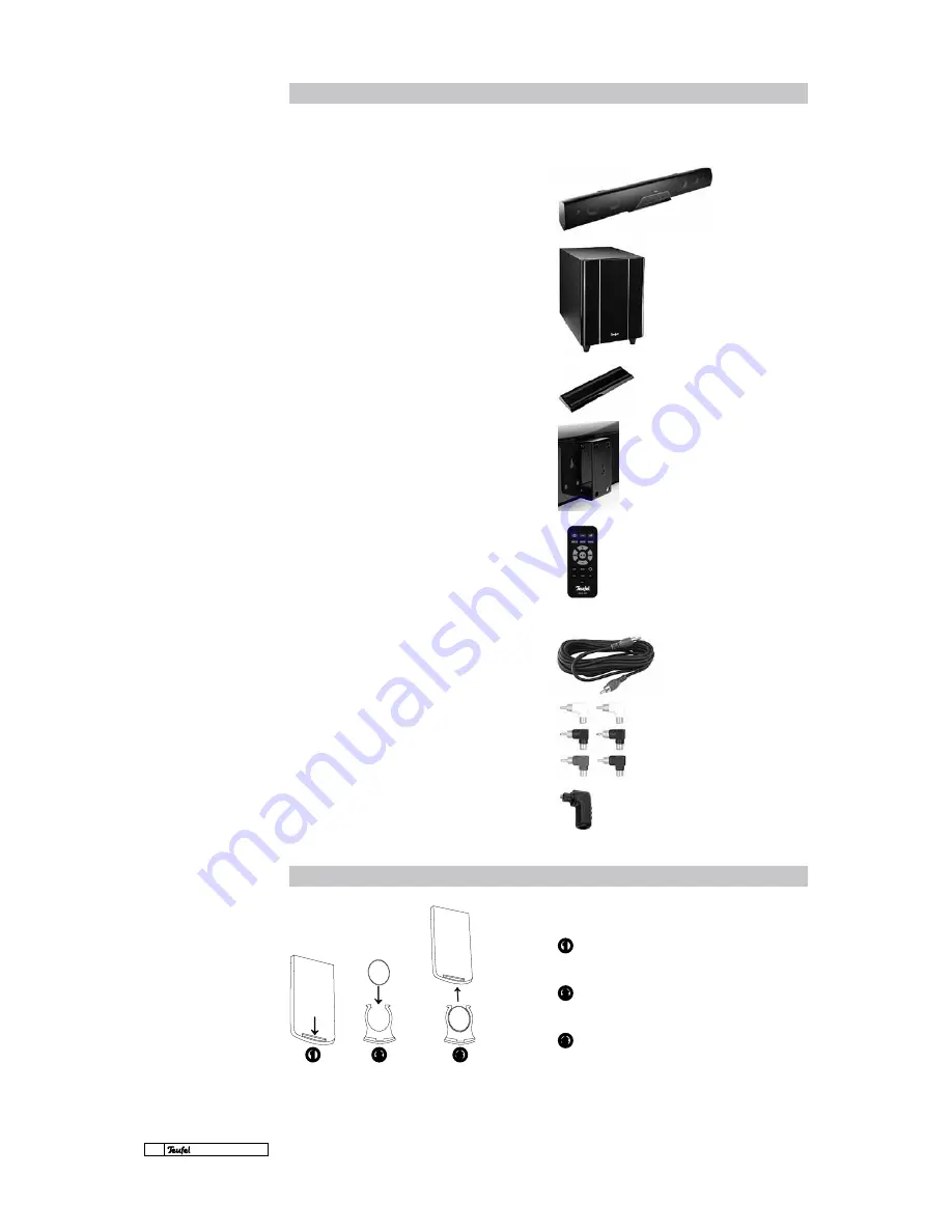 Teufel Cinebar 51 THX Technical Specifications And Operating Instructions Download Page 6