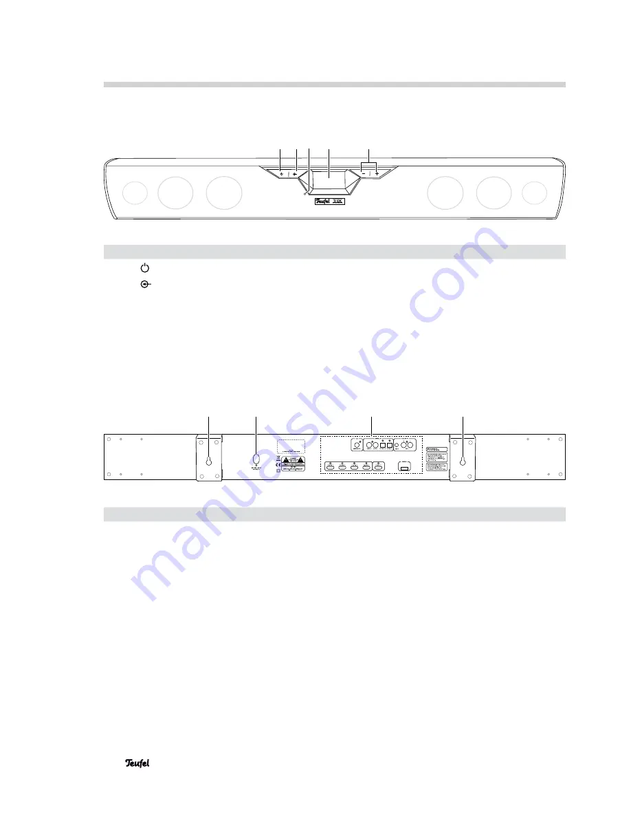 Teufel Cinebar 52 THX Technical Description And Operating Instructions Download Page 8