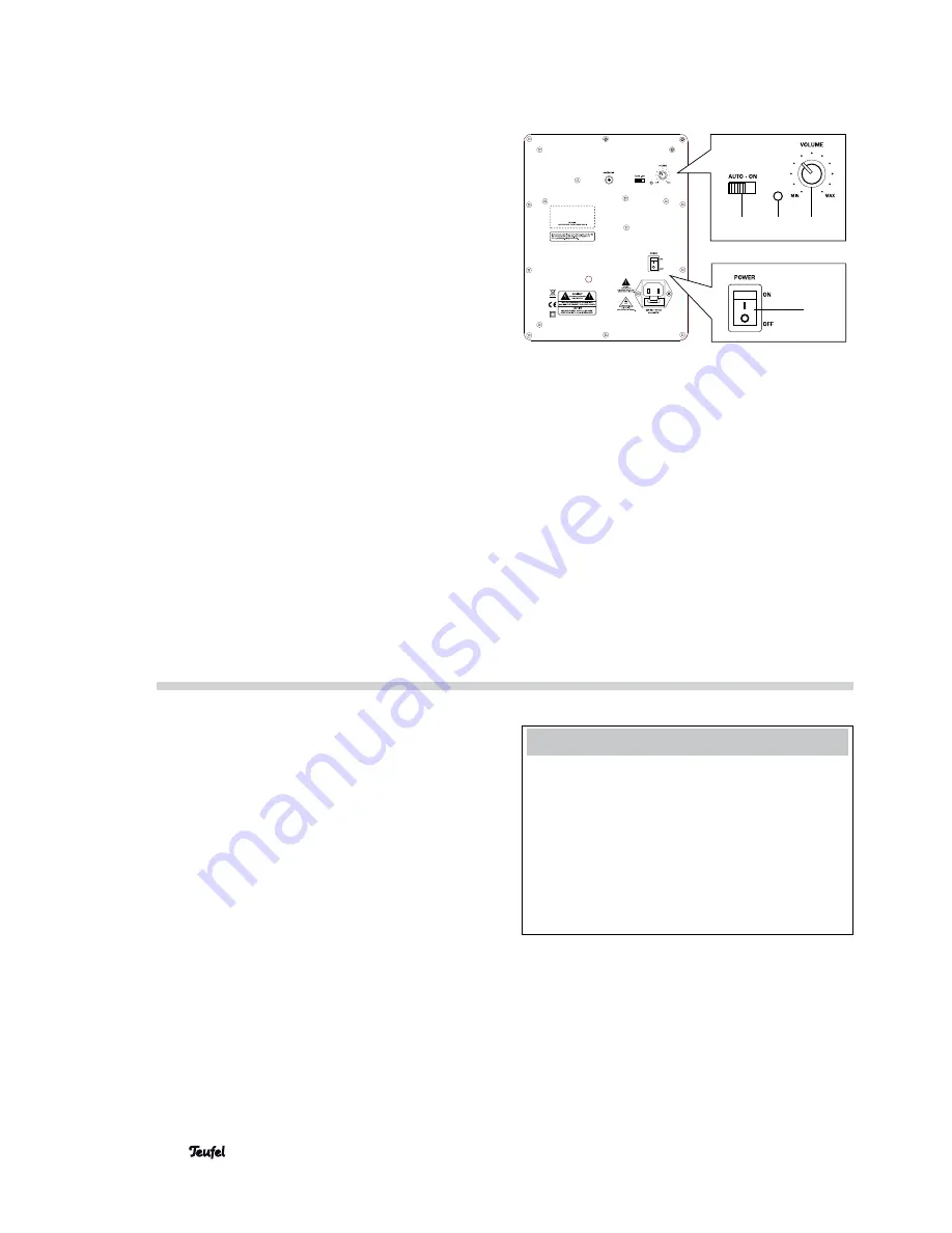 Teufel Cinebar 52 THX Technical Description And Operating Instructions Download Page 16