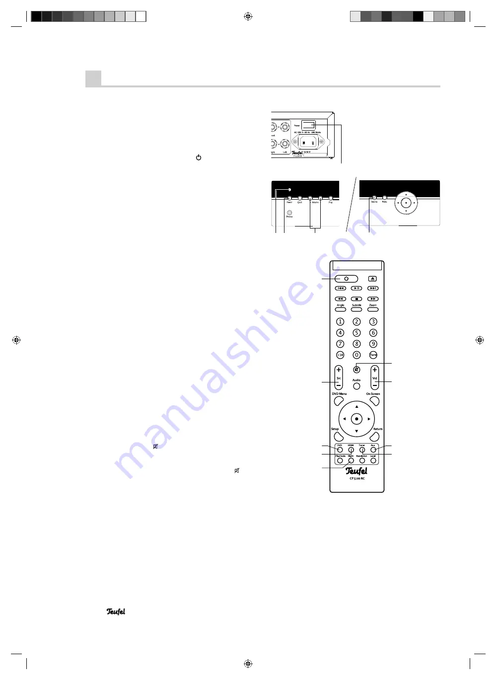 Teufel CP 5100 DR Technical Description And Operating Instructions Download Page 12