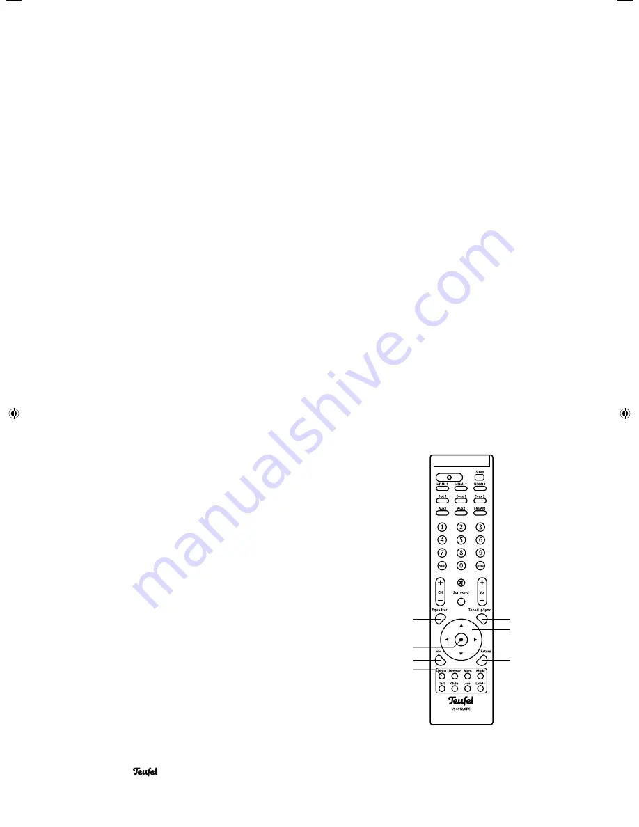 Teufel US 6112/6 RHD Скачать руководство пользователя страница 20