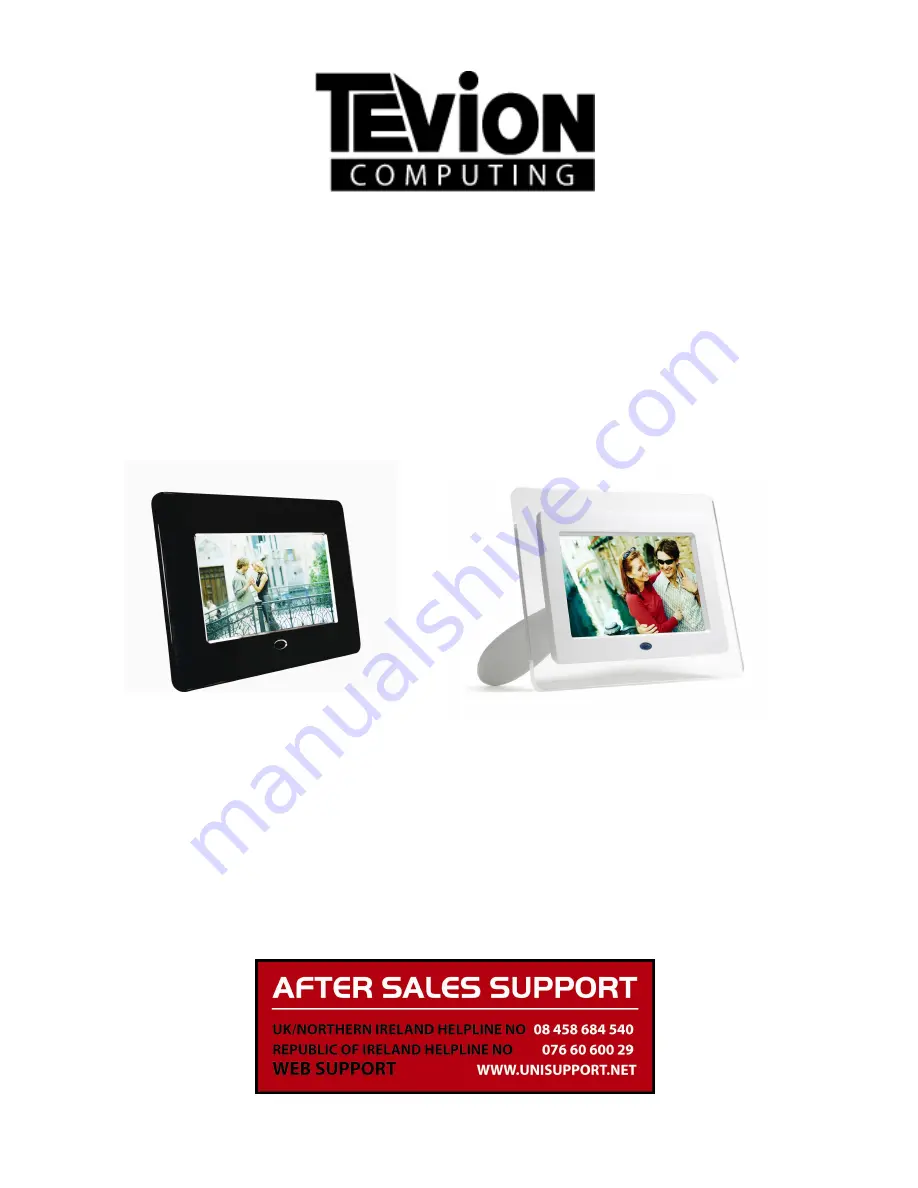 Tevion 7' Digital Photo Frame User Manual Download Page 1