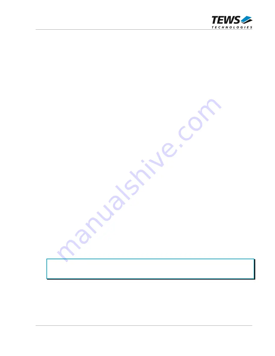 Tews Technologies TDRV006-SW-82 User Manual Download Page 6