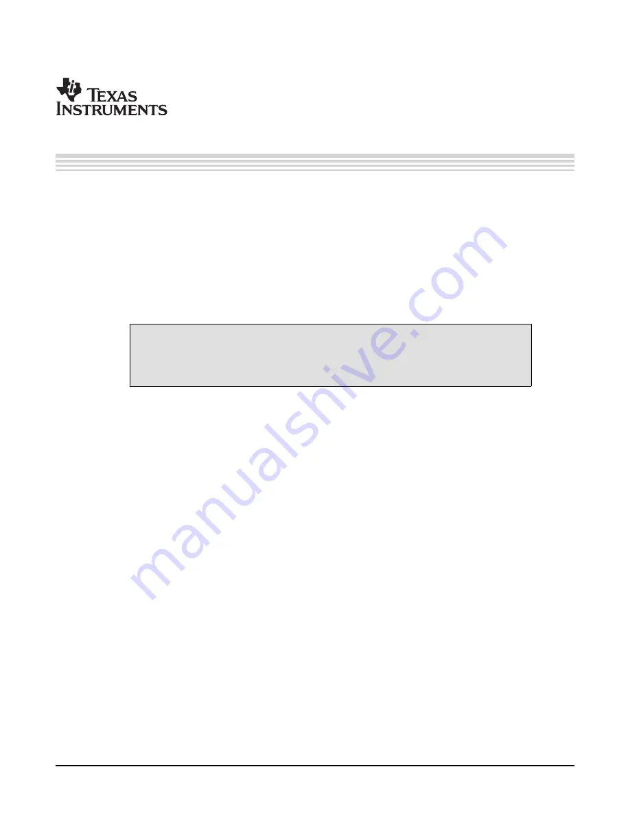 Texas Instruments 28xxx Reference Manual Download Page 13