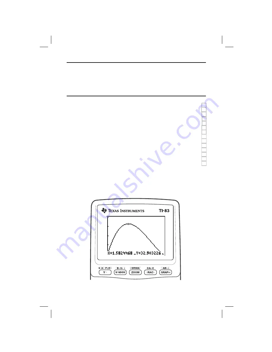 Texas Instruments 83CML/ILI/U - 83 Plus Graphics Calc Manual Book Download Page 9