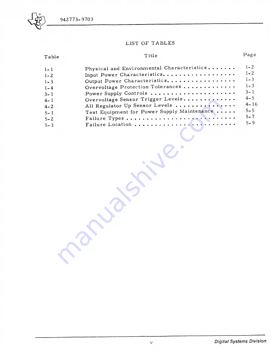 Texas Instruments 960B Maintenance Manual Download Page 5