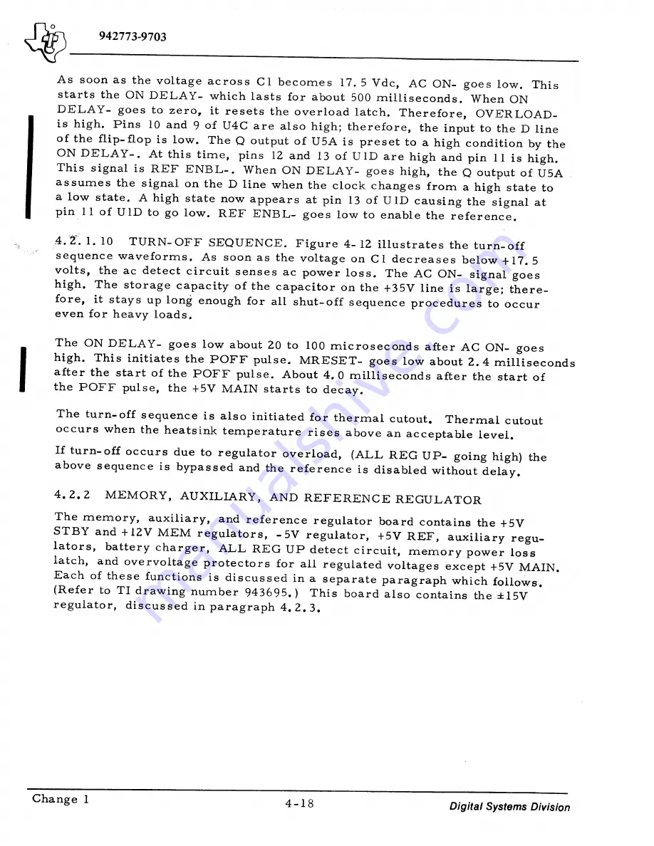 Texas Instruments 960B Maintenance Manual Download Page 32