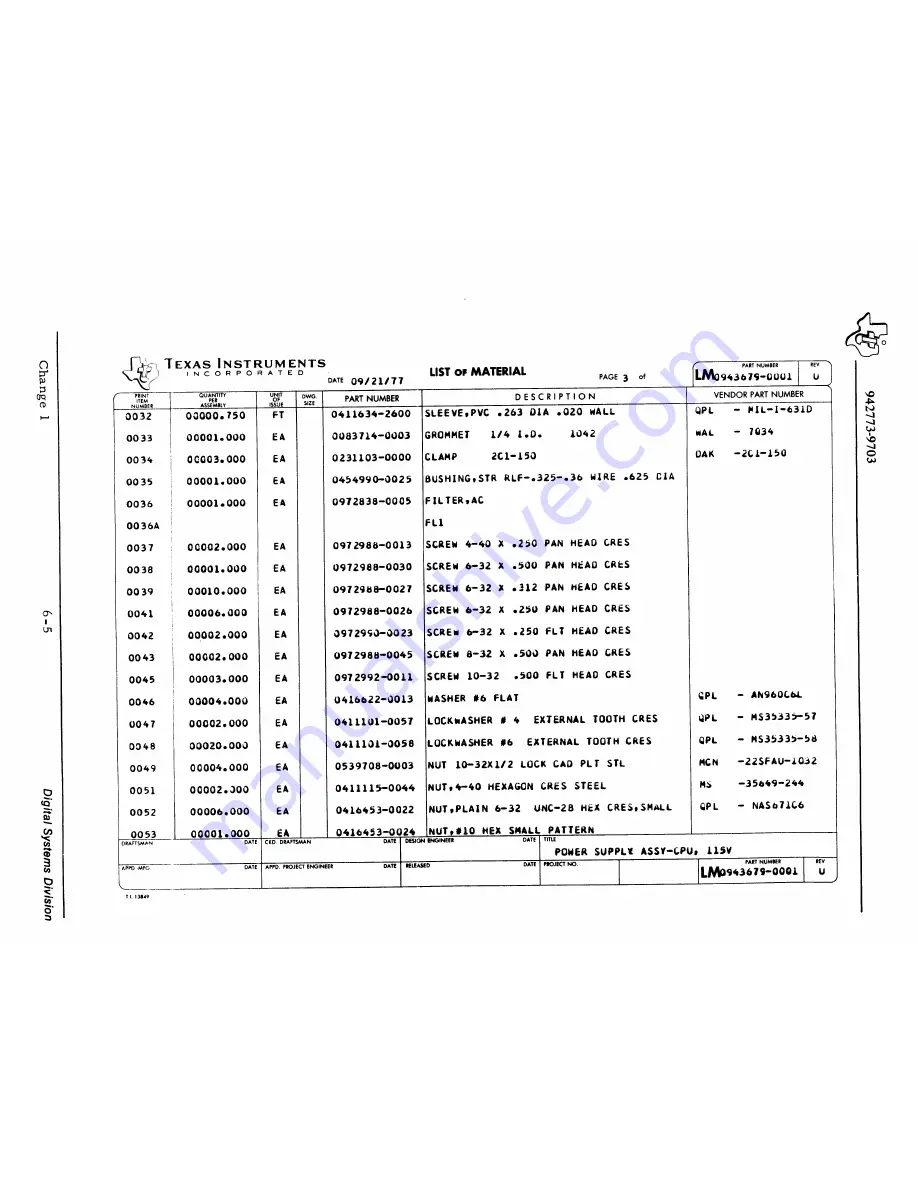 Texas Instruments 960B Скачать руководство пользователя страница 67