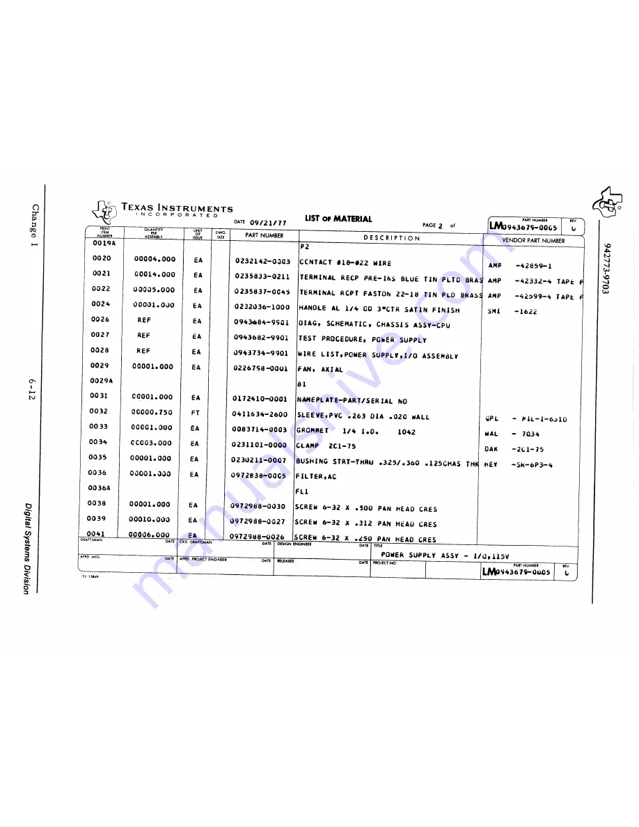 Texas Instruments 960B Скачать руководство пользователя страница 74