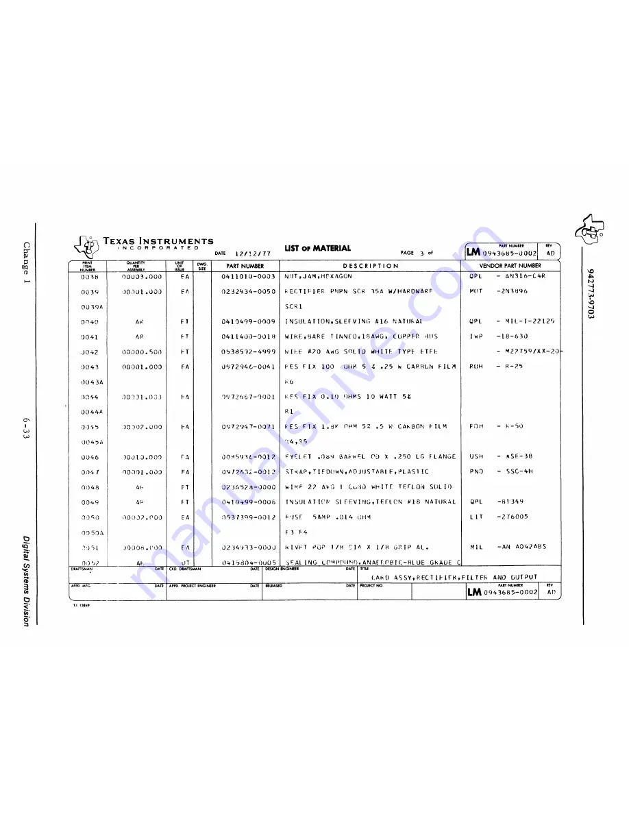 Texas Instruments 960B Скачать руководство пользователя страница 93