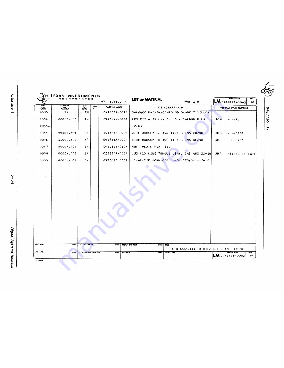 Texas Instruments 960B Скачать руководство пользователя страница 94