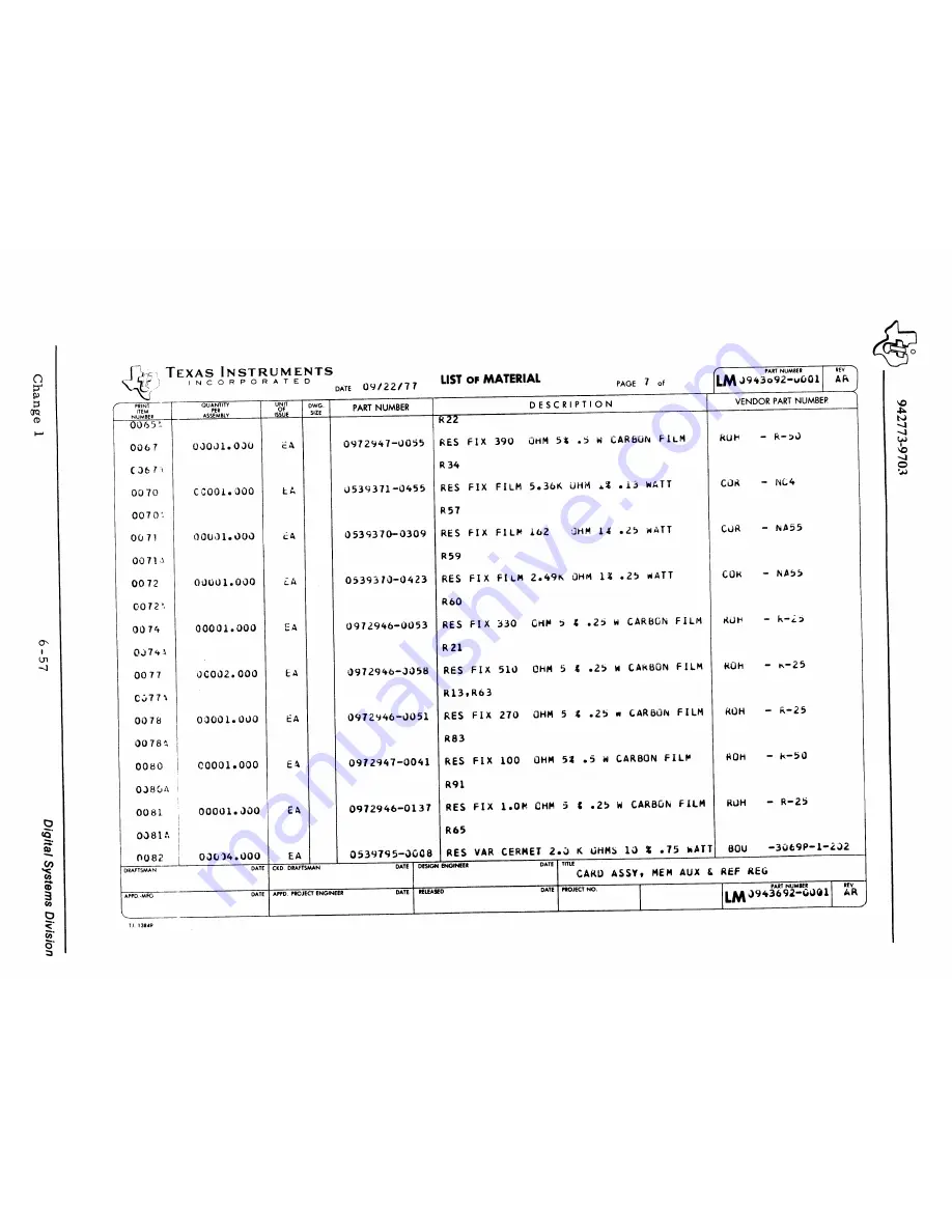 Texas Instruments 960B Скачать руководство пользователя страница 116