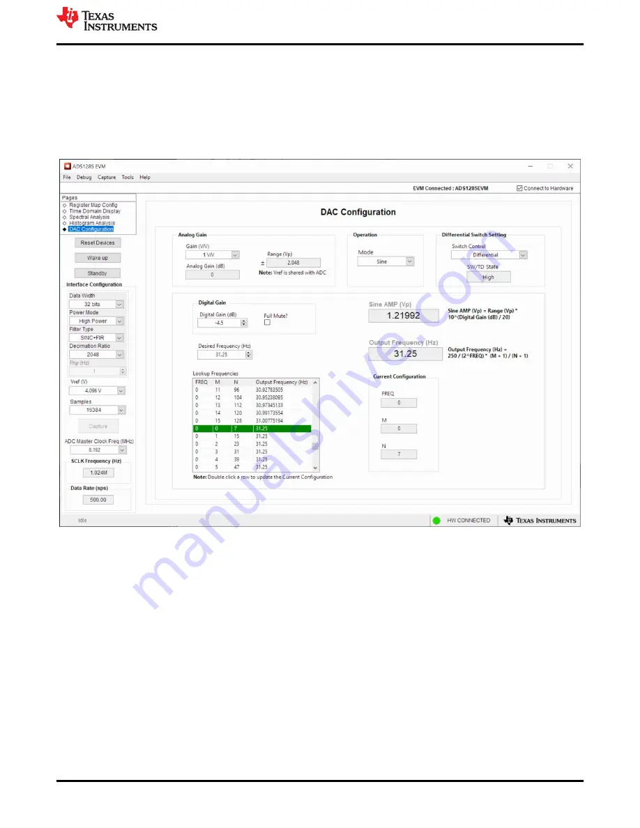 Texas Instruments ADS1285EVM-PDK User Manual Download Page 21