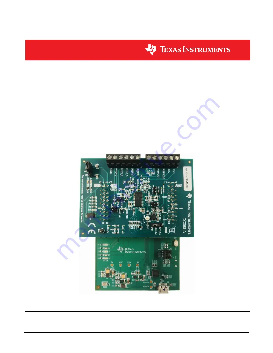 Texas Instruments ADS1x48EVM Скачать руководство пользователя страница 1