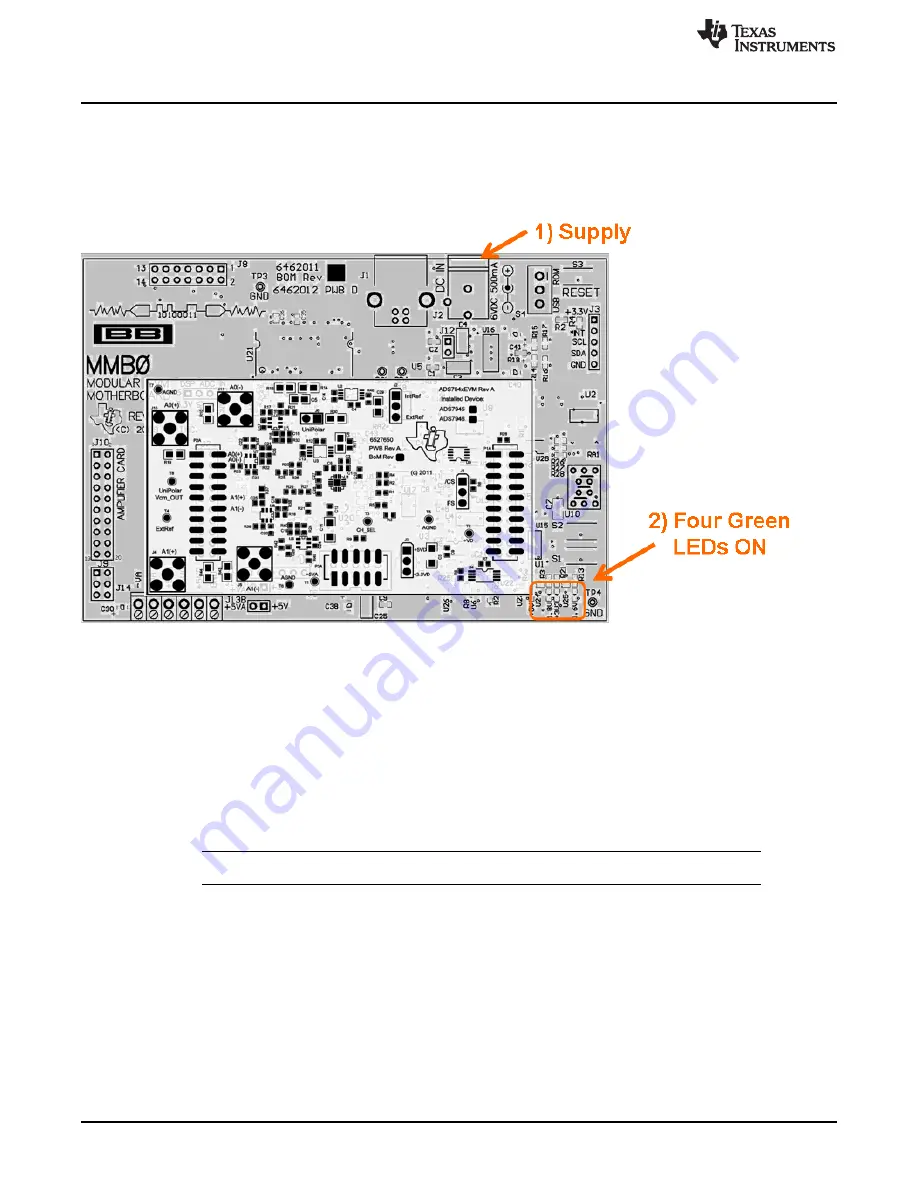 Texas Instruments ADS794xEVM Скачать руководство пользователя страница 14