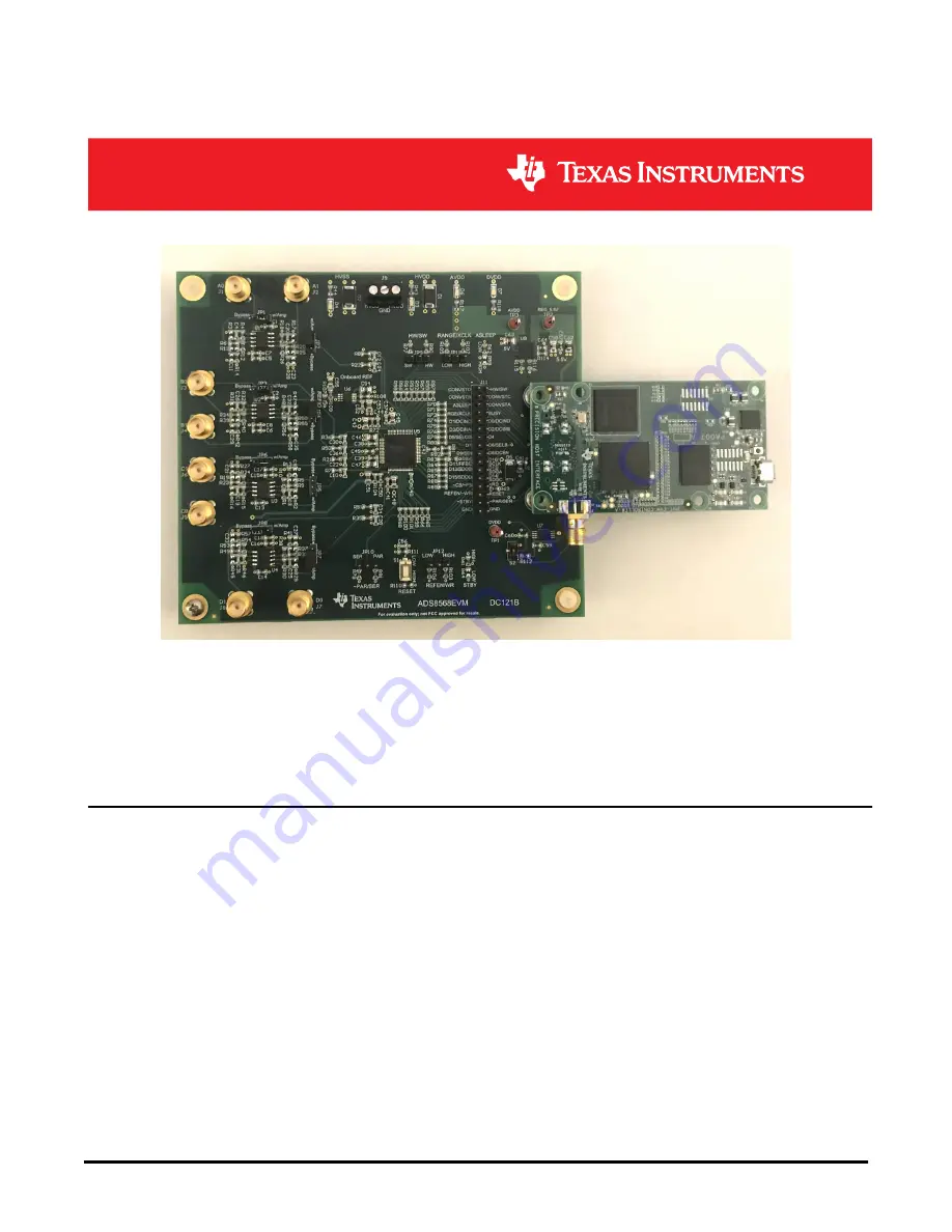 Texas Instruments ADS8568EVM-PDK Скачать руководство пользователя страница 1