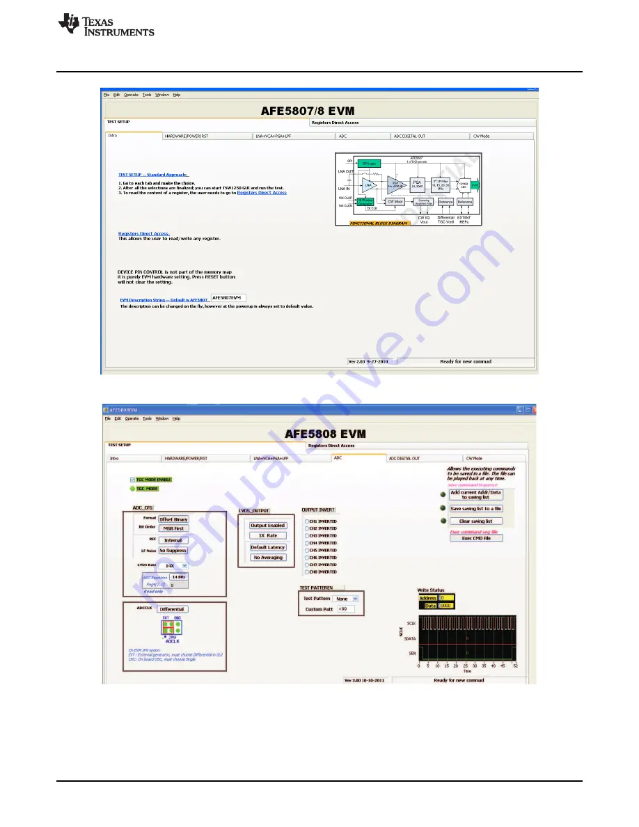 Texas Instruments AFE5807EVM Скачать руководство пользователя страница 7