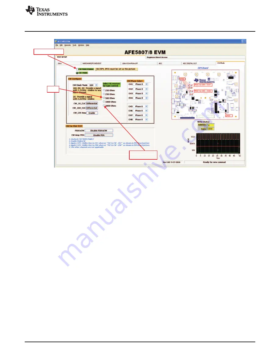 Texas Instruments AFE5807EVM User Manual Download Page 13