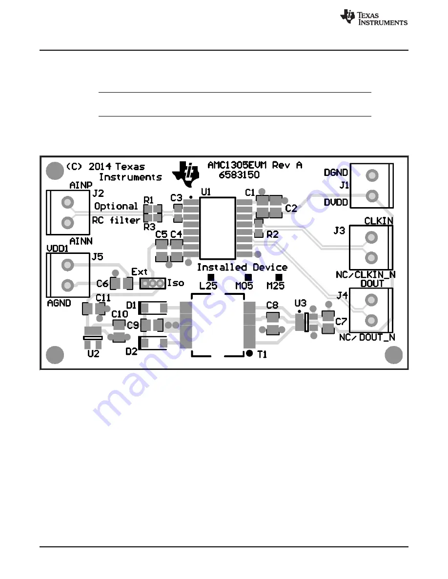 Texas Instruments AMC1305 EVM Series Скачать руководство пользователя страница 8