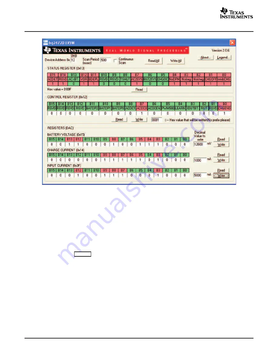 Texas Instruments bq24720 EVM Скачать руководство пользователя страница 10