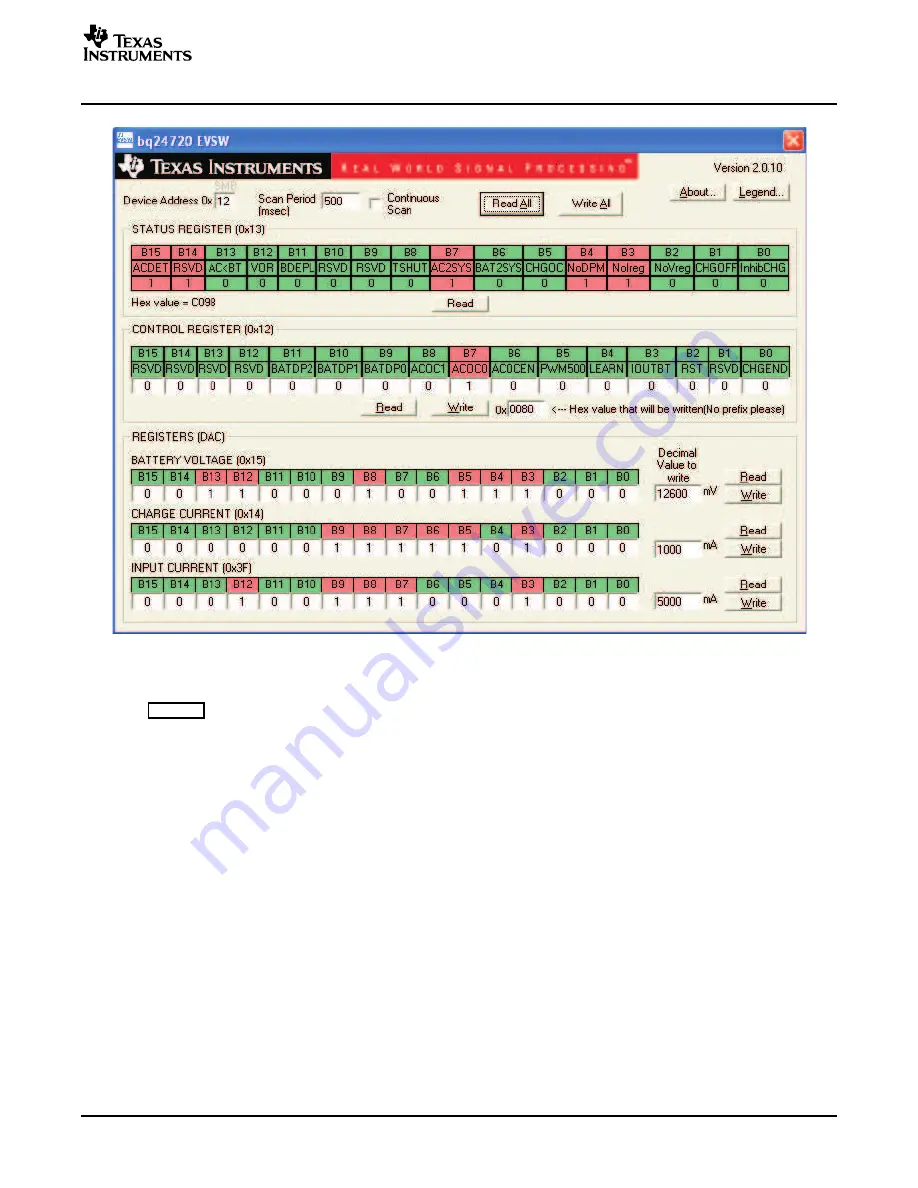 Texas Instruments bq24720 EVM User Manual Download Page 11