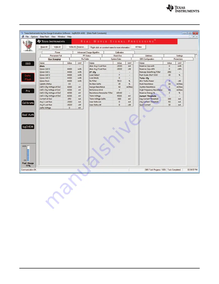 Texas Instruments bq30z554EVM Скачать руководство пользователя страница 14