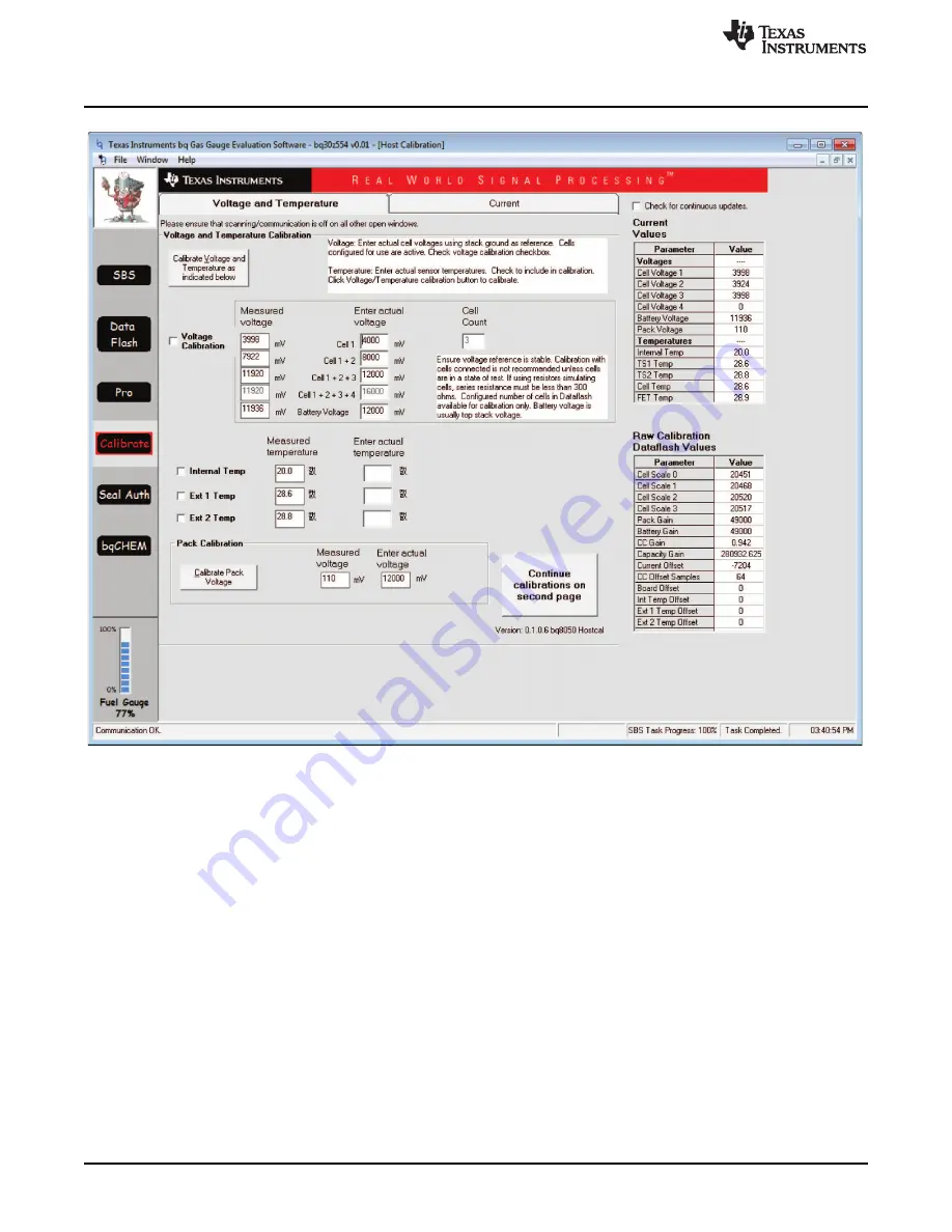 Texas Instruments bq30z554EVM Скачать руководство пользователя страница 16