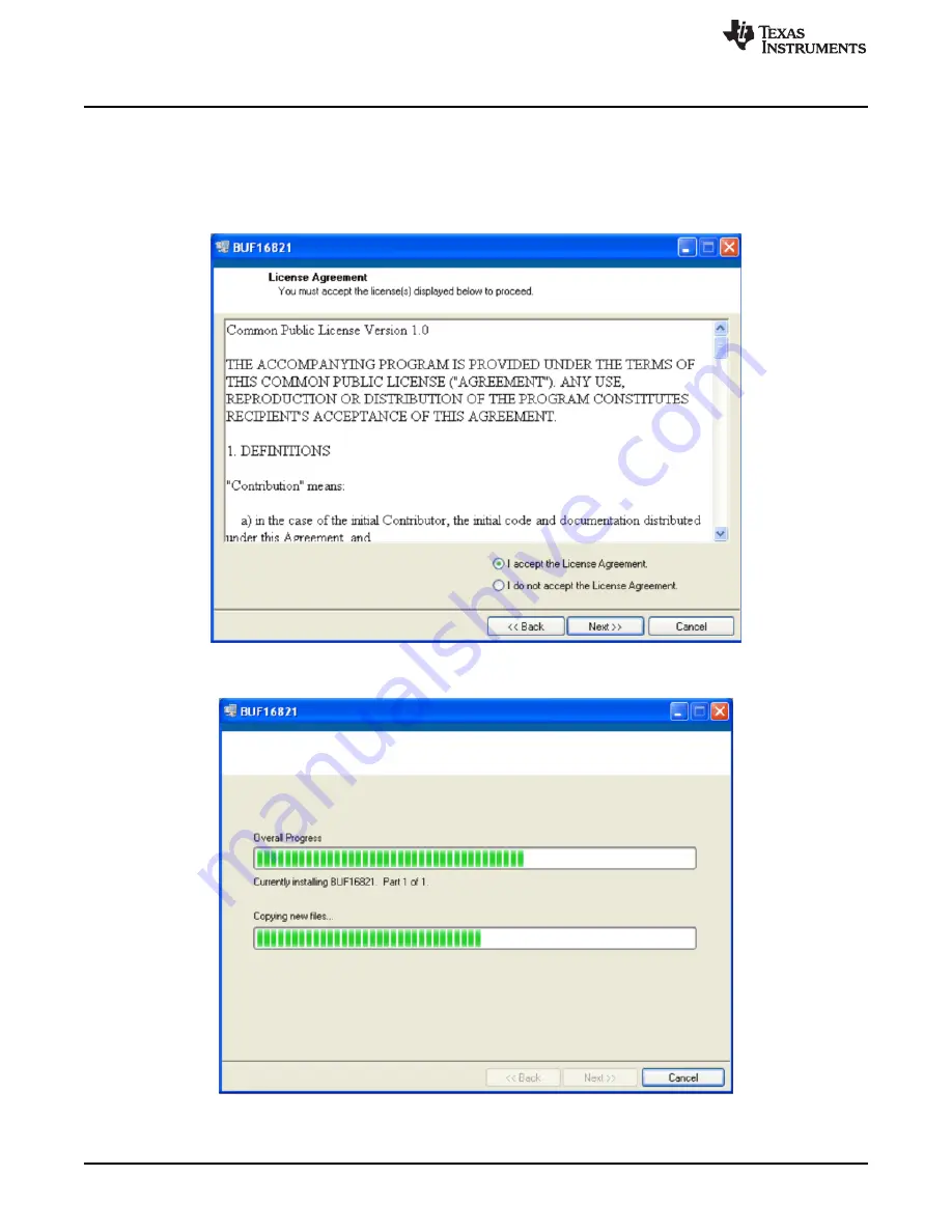 Texas Instruments BUF16821EVM-USB User Manual Download Page 16