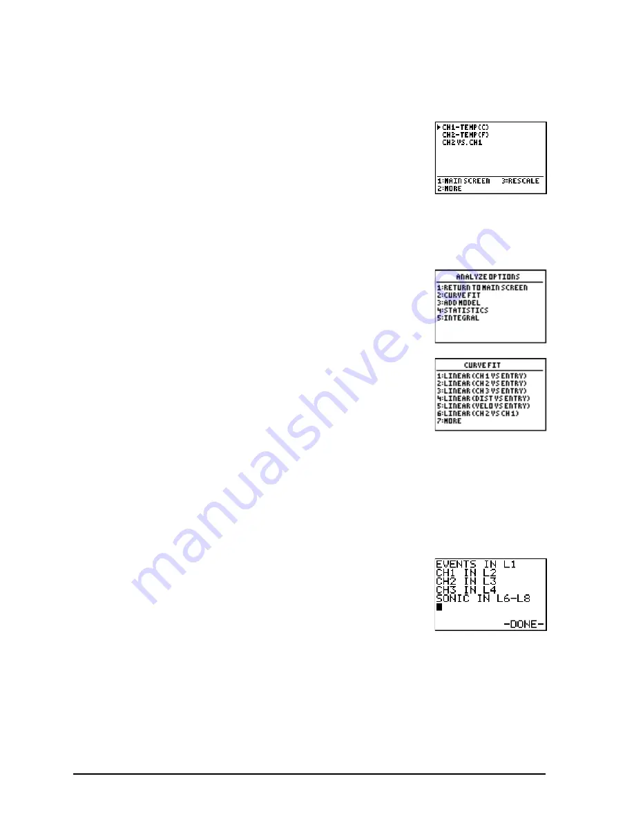 Texas Instruments CBL 2 Getting Started Manual Download Page 60