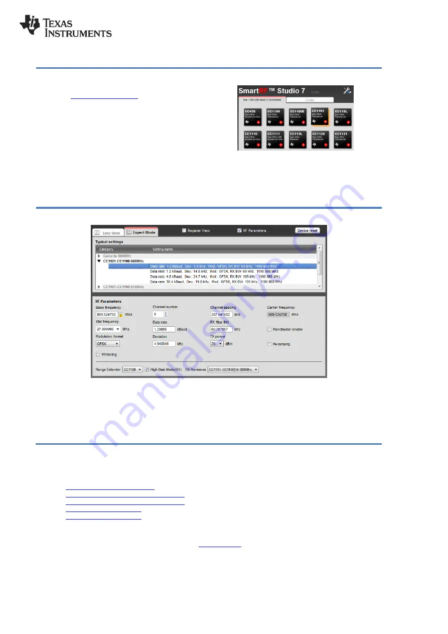 Texas Instruments CC1101-CC1190EMK Скачать руководство пользователя страница 2