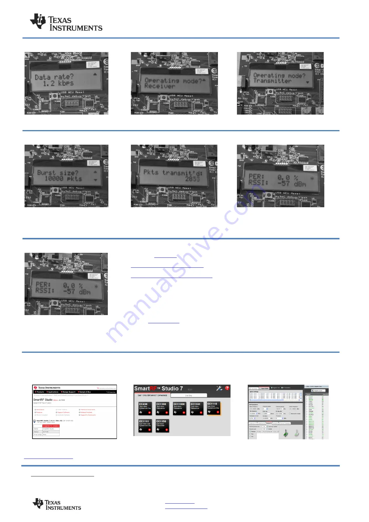 Texas Instruments CC1110EMK Скачать руководство пользователя страница 2