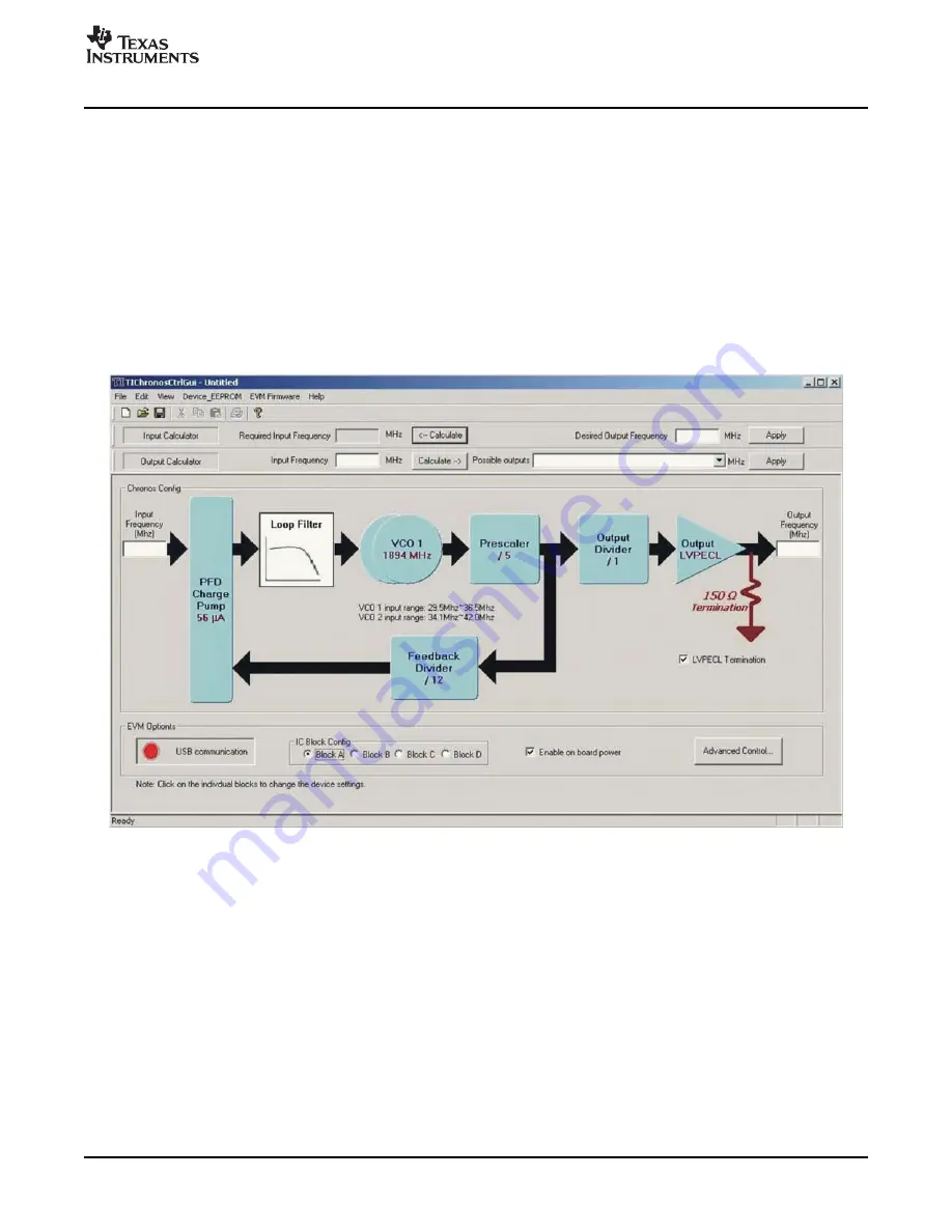 Texas Instruments CDCE421EVM Скачать руководство пользователя страница 9