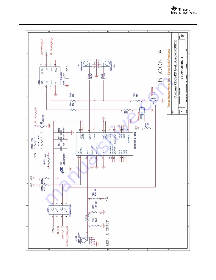 Texas Instruments CDCE421EVM User Manual Download Page 16