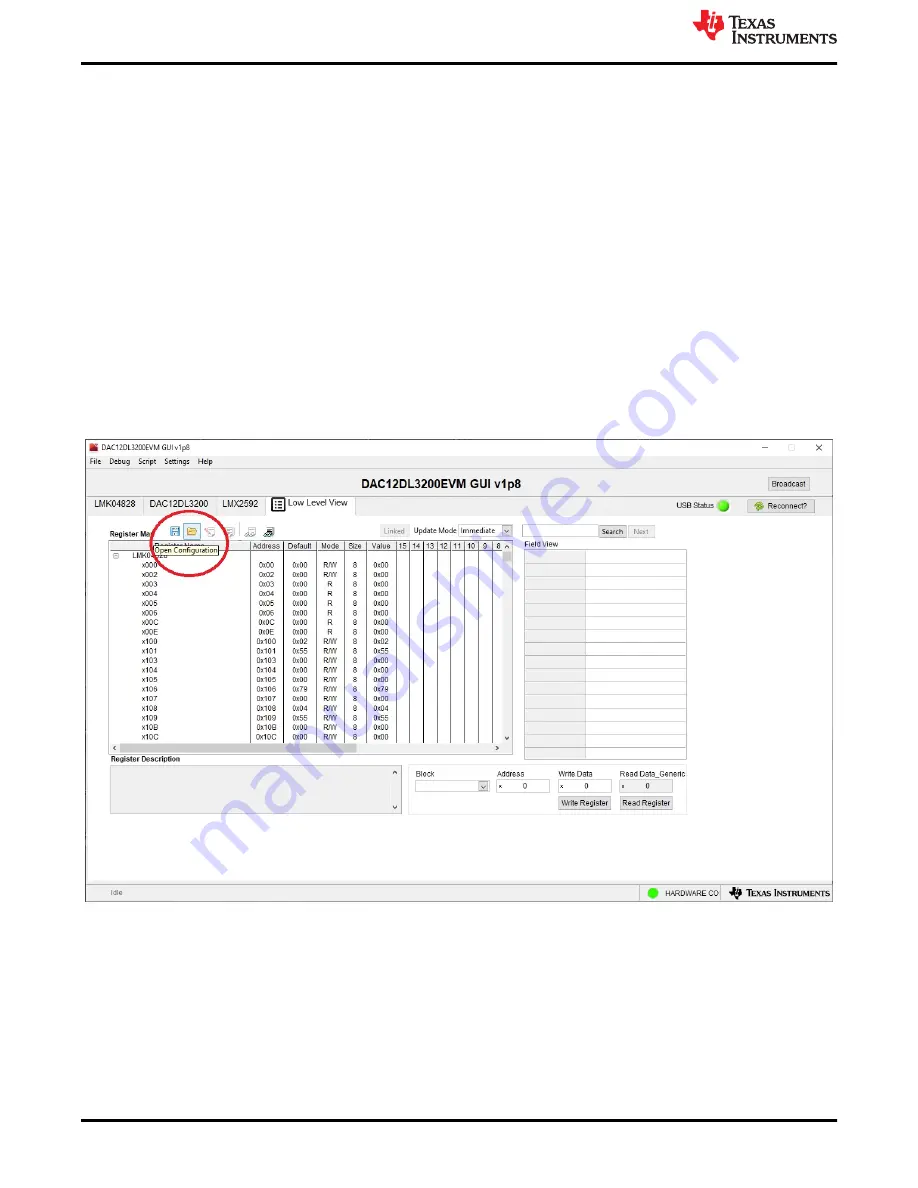 Texas Instruments DAC12DL3200 Скачать руководство пользователя страница 22