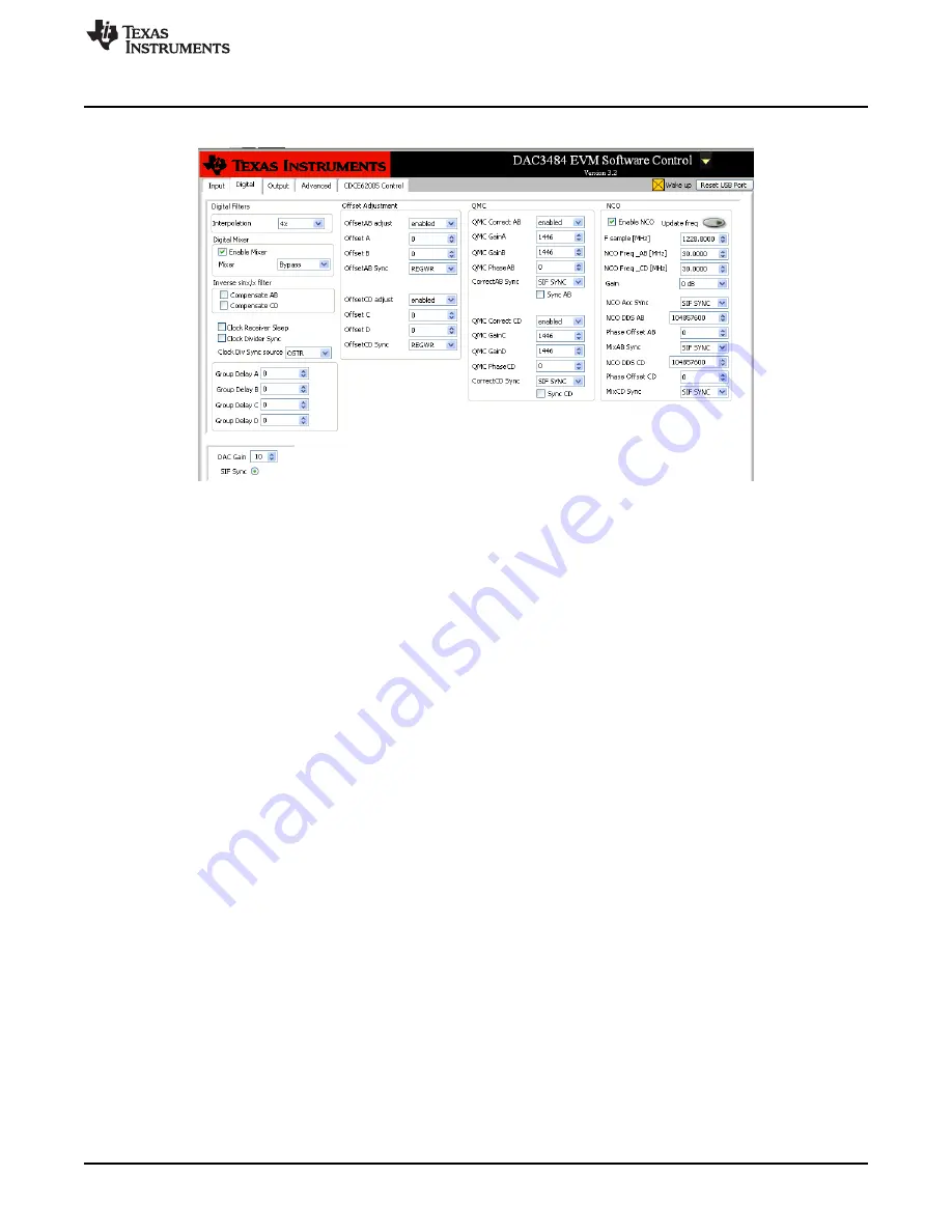 Texas Instruments DAC3482 User Manual Download Page 5