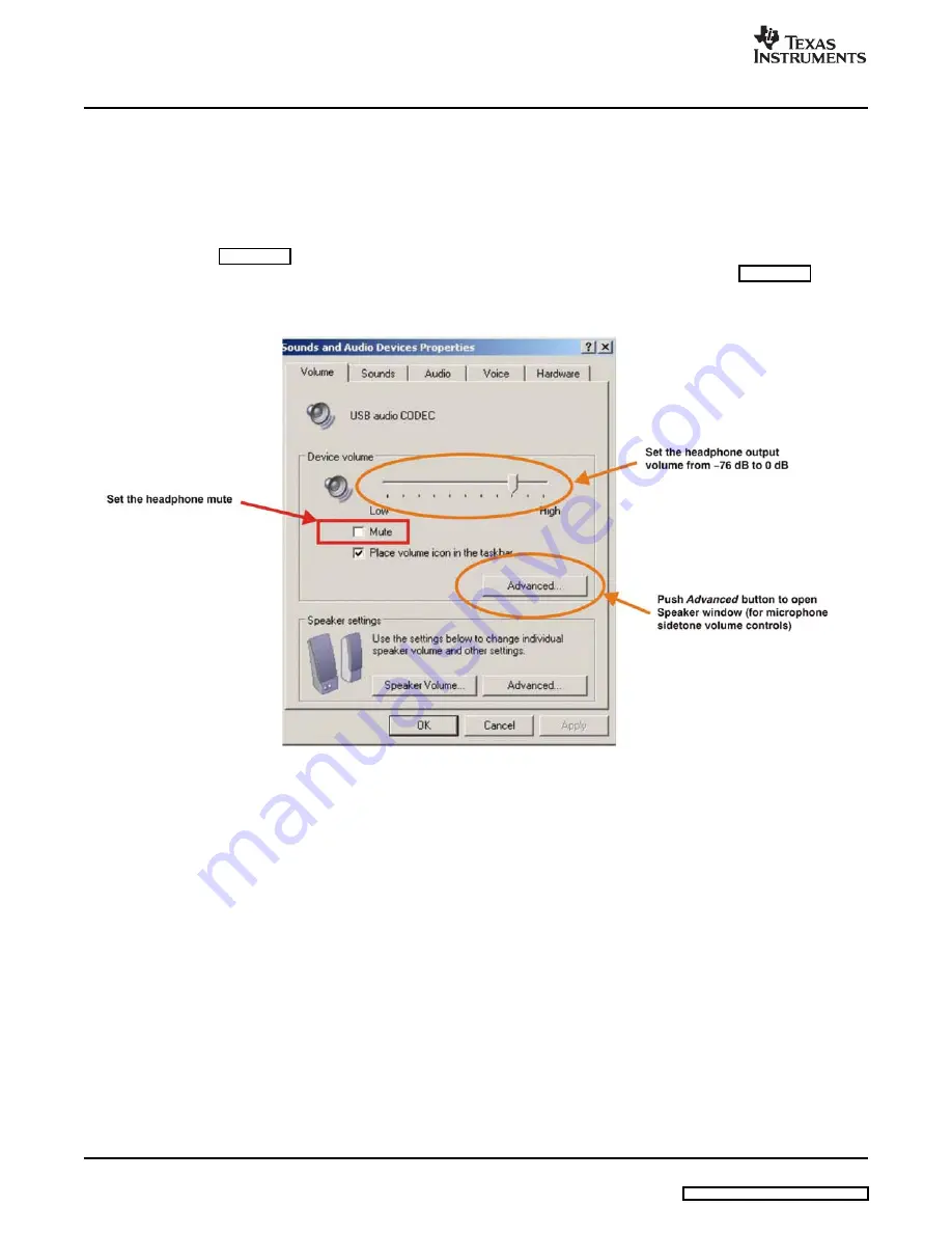 Texas Instruments DEM-PCM2912 EVM Скачать руководство пользователя страница 24