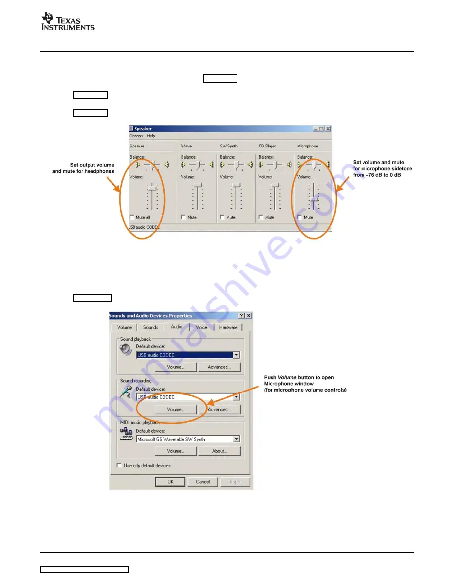 Texas Instruments DEM-PCM2912 EVM Скачать руководство пользователя страница 25