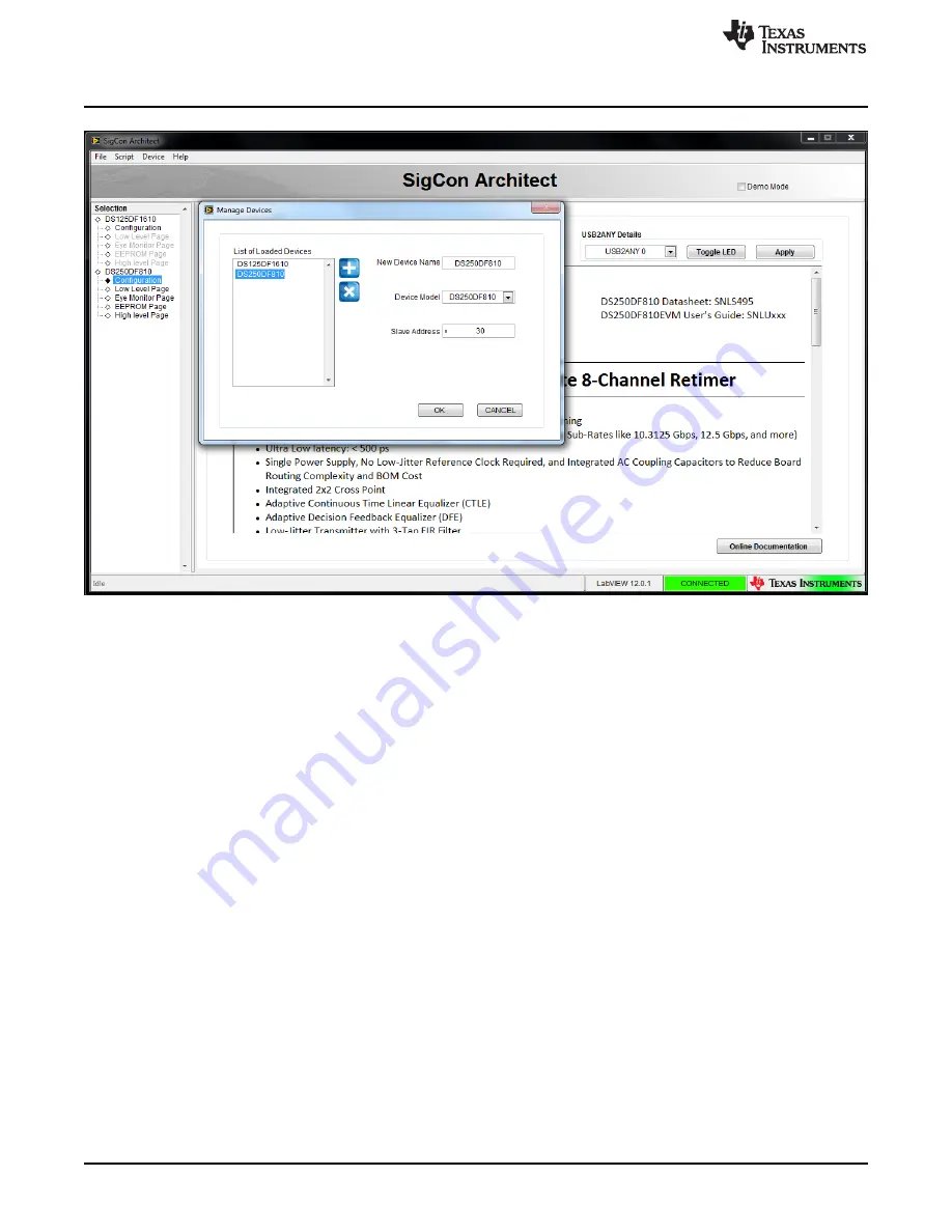 Texas Instruments DS280DF810EVM User Manual Download Page 6