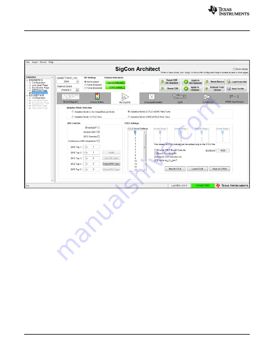 Texas Instruments DS280DF810EVM User Manual Download Page 12