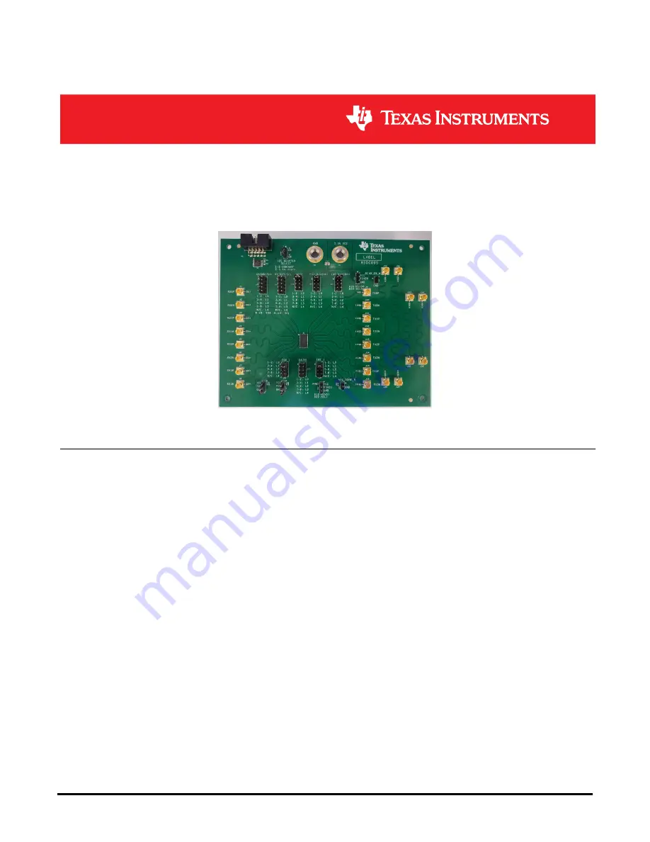 Texas Instruments DS320PR810-SMP-EVM Скачать руководство пользователя страница 1