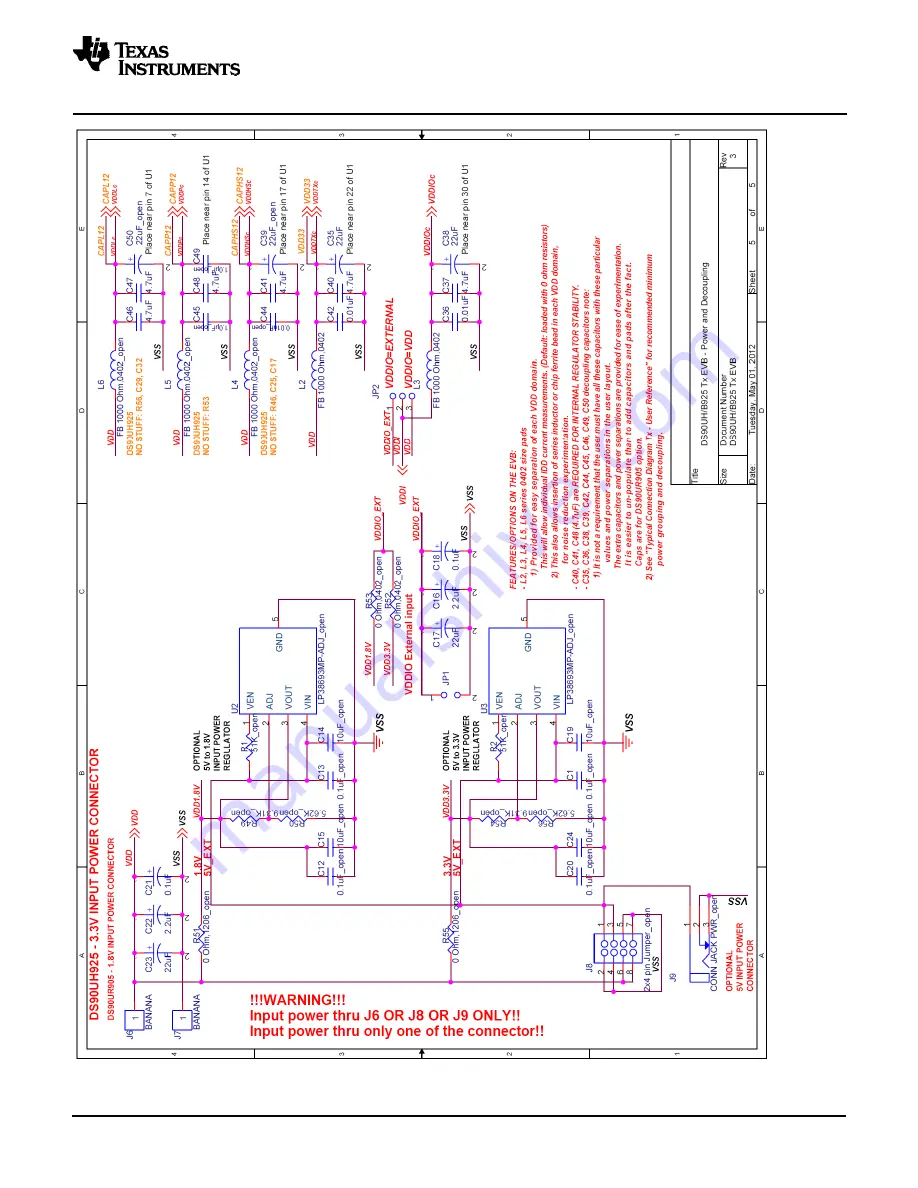 Texas Instruments DS90UB925QSEVB User Manual Download Page 29