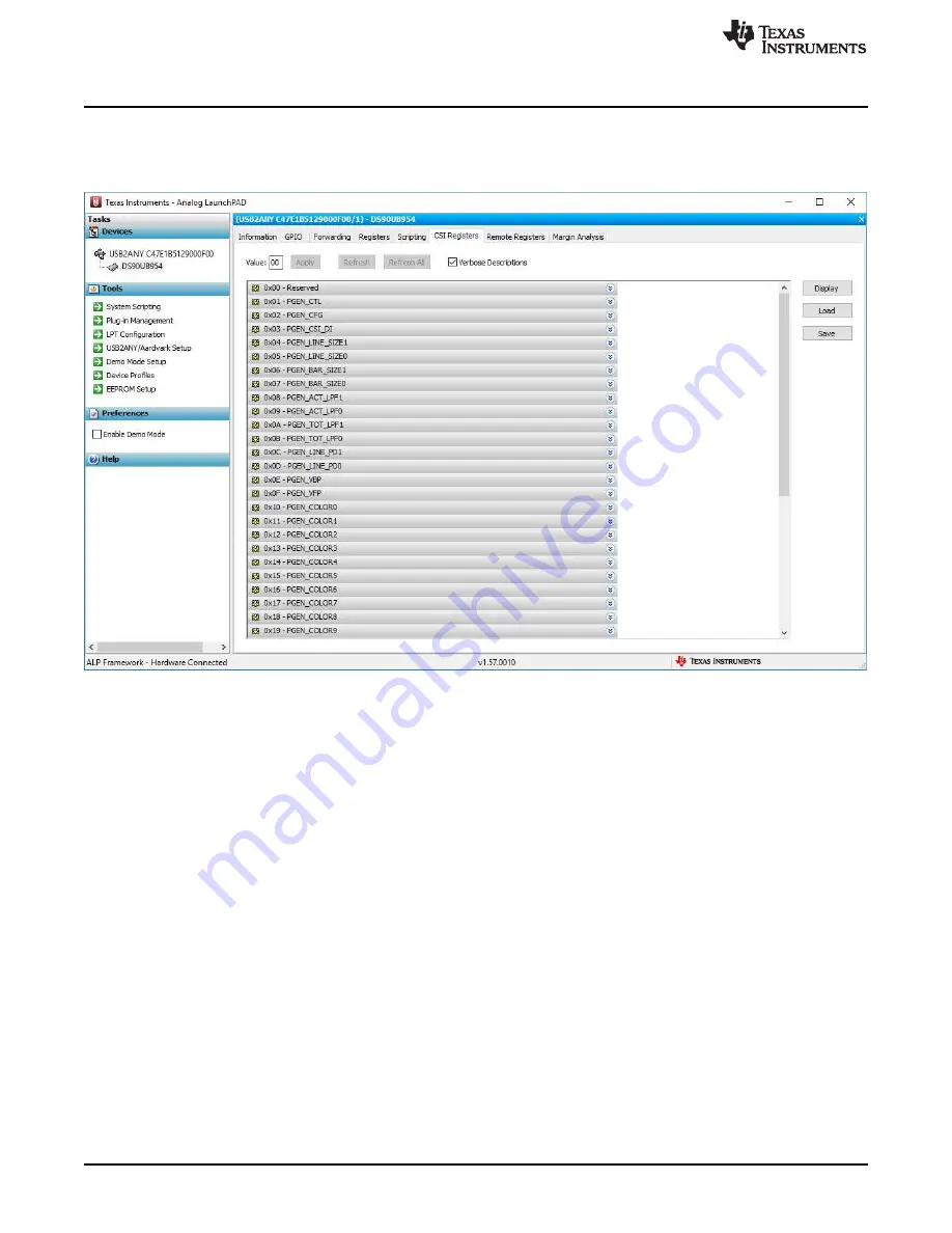 Texas Instruments DS90UB95 Q1EVM Series Скачать руководство пользователя страница 34