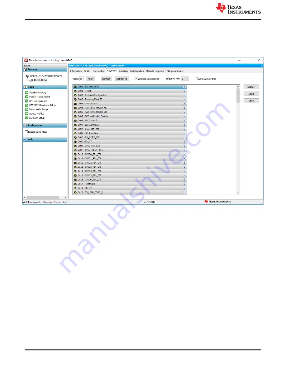 Texas Instruments DS90UB954-Q1EVM Скачать руководство пользователя страница 22