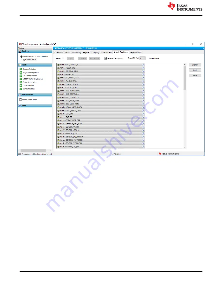 Texas Instruments DS90UB954-Q1EVM Скачать руководство пользователя страница 34